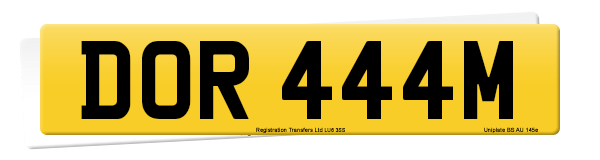 Registration number DOR 444M